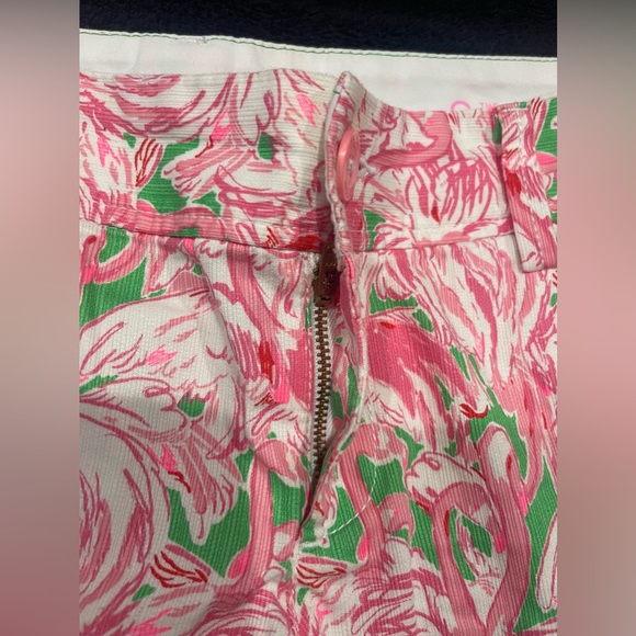 🌸💚Lilly Pulitzer The Callahan Summer Short Pink & Green Women's Size 8🌸💚 - Picture 8 of 11
